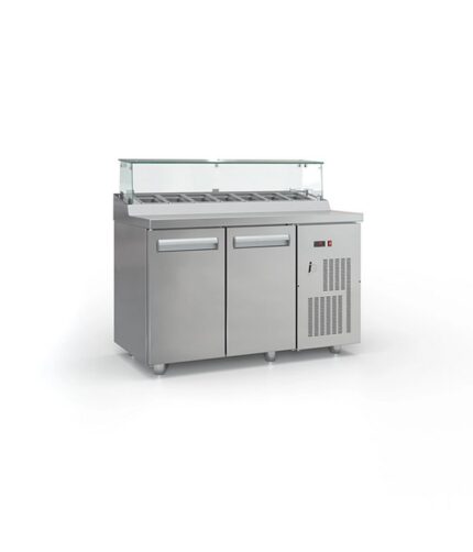 InoxDobros PSM13570BAR Ψυγείο Βιτρίνα Salad Bar Συντήρηση για 8 GN 1/4 135x70x126 cm