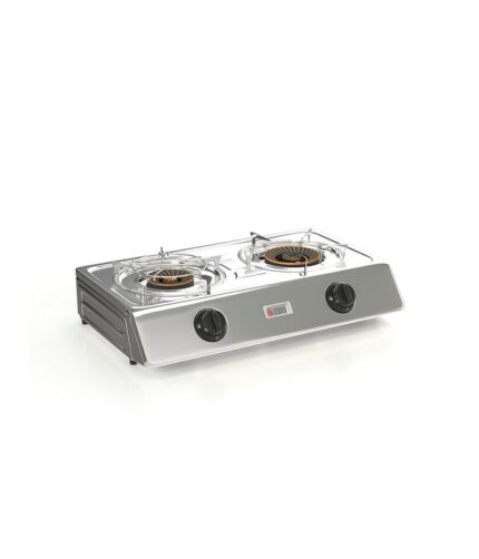 Thermogatz KS 2S Επιτραπέζια Εστία Υγραερίου Διπλή Inox 2-10SRB